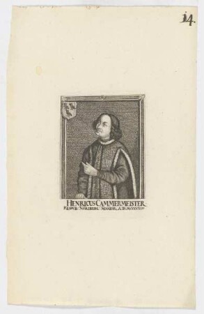 Bildnis des Henricus Cammermeister