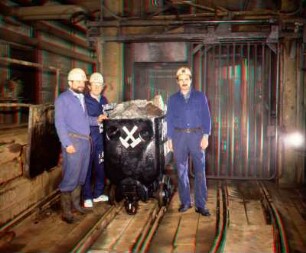 3.10.1990, "Letzte Schicht": Fotosession mit letztem Hunt