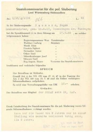 Baumann, Eugen