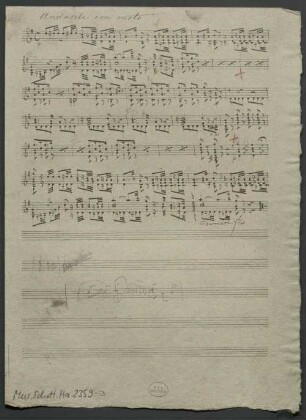 Le Maçon, guit, AWV 13/17, G-Dur, Excerpts, Arr - BSB Mus.Schott.Ha 2359-3 : [without title]