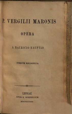P. Vergilii Marionis Opera