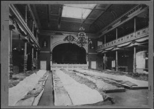 Dresden-Neustadt, Bautzner Straße 153. Societäts-Brauerei zum Waldschlößchen (1837-1838). Großer Saal mit eingerichtetem Lazarett