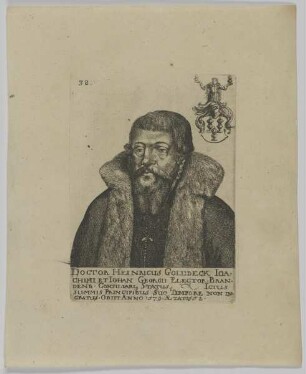 Bildnis des Heinricus Goldbeck