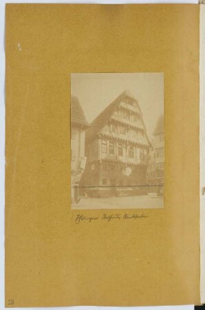 Rathaus, Esslingen: Ansicht (aus: Skizzen- und Fotoalbum 15)