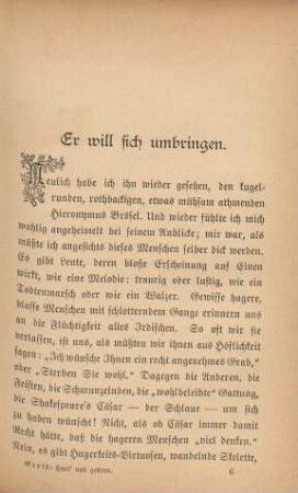 Er will sich umbringen