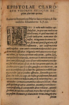 Epistolae clarorum virorum selectae