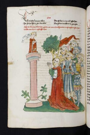 Calchas mit seinem Gefolge verehrt die Göttin Diana