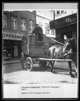 Postwagen in Wolfenbüttel