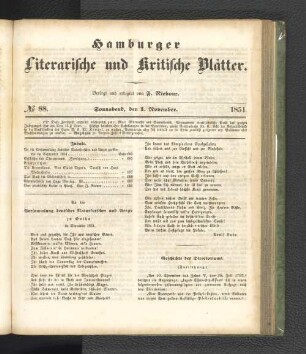 No. 88. 1. November 1851