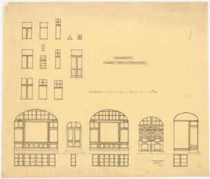 Wohnhaus mit Volkskaffeehaus Chausseestraße, Berlin: Fenster und Türen 1:25