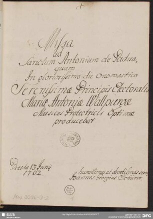 Masses - Mus.3096-D-2 : V (4), Coro, orch - e