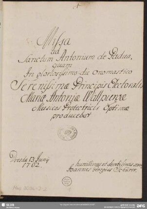 Masses - Mus.3096-D-2 : V (4), Coro, orch - e