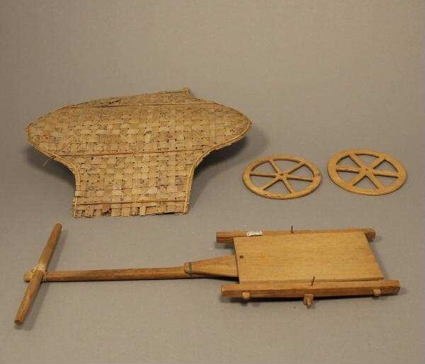 Model of a horse cart