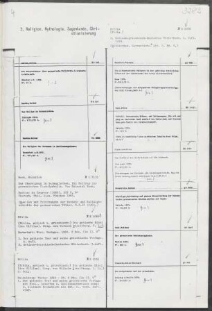 3. Religion, Mythologie, Sagenkunde, Christianisierung