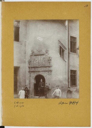 Schloss Küstrin: Ansicht von der Hofseite (aus: Skizzen- und Fotoalbum 12)