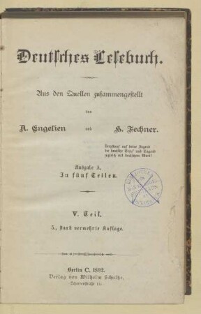 [Teil 5, [Schülerbd.]]: [Teil 5, [Schülerbd.]]