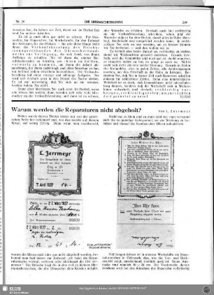 Warum werden die Reparaturen nicht abgeholt?