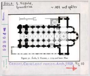 Avila: San Vicente, Grundriss