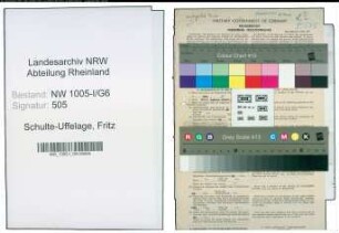 Entnazifizierung Fritz Schulte-Uffelage , geb. 25.12.1889 (Amtsgerichtsrat)