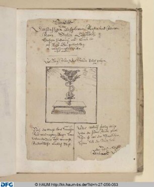 Zeichenkurs: Sinnbild, Geburtstagsgruß von Ferdinand Albrecht an seine Mutter