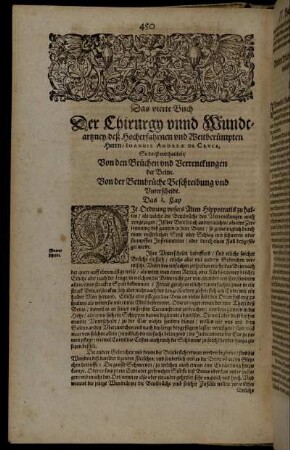 Das vierte Buch [...] Von den Brüchen und Verrenckungen der Beine.