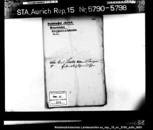 Hausierkonzessionen und -gesuche: Witwe des Aries Slentel aus Jemgum, Handel mit Senf und Zichorien
