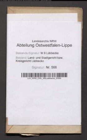 Erblasser: Coors, Heinrich Wilhelm; Erblasser: Coors, Anne Marie Elisabeth, geb. Sander: