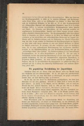 ¬Die¬ gegenseitige Beeinflussung der Jugendlichen