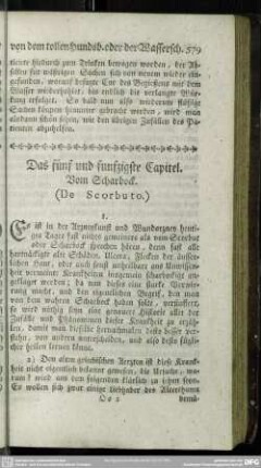 Das fünf und funfzigste Capitel. Vom Scharbeck. (De Scorbuto.)