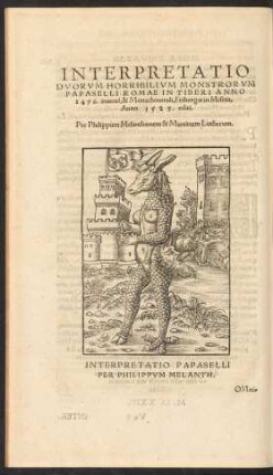 Interpretatio Duorum Horribilium Monstrorum Papaselli Romae ...
