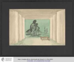 Bühnenbildentwurf I. Bild