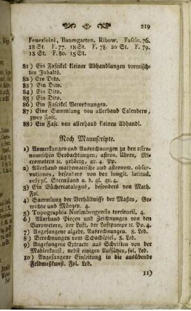 Noch Manuscripte
