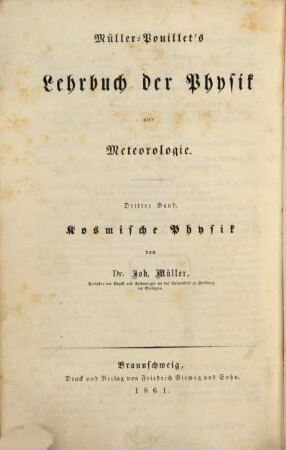 Lehrbuch der kosmischen Physik. [1]