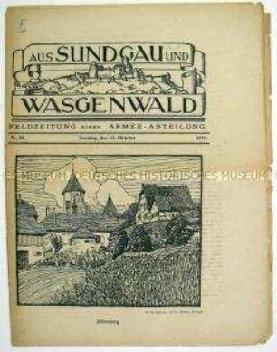 Feldzeitung "Aus Sundgau und Wasgenwald"