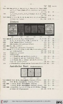 Australischer Bund (Nr. 619-623)