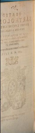 Oratio habita in oecumenico concilio Trident. super Evang. Matth. XI.