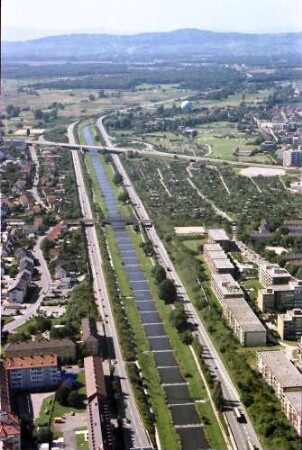 Freiburg: Dreisambrücken, Berliner Allee, [Richtung Kaiserstuhl]