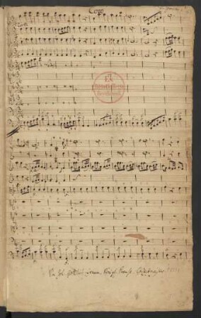 1. Coro: Auf, frohe Christen, singt freudige Lieder