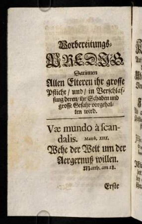 1-6, Vorspruch; Zu Teutsch; Zweck; Eingang