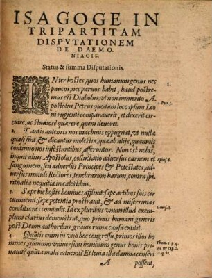 Reverendi P. Petri Thyraei Novesii, ... De Daemoniacis Liber Vnvs : In Qvo Daemonvm Obsidentivm Condito ; Obsessorvm Hominvm Statvs ... explicantur ... ; Cvm Indice ...