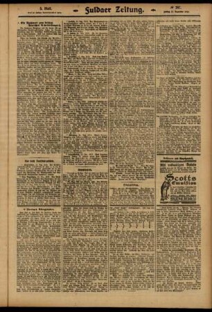 Dritte Ausgabe vom Freitag, den 12. Dezember 1913.