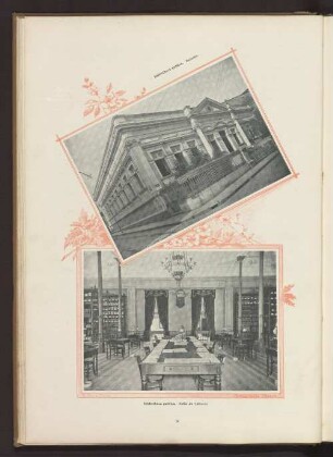Bibliotheca publica. Exterior - Bibliotheca publica. Salão de Leituras