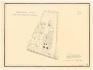 Siedlergarten 1620 qm: Perspektivische Ansicht (Vogelschau)