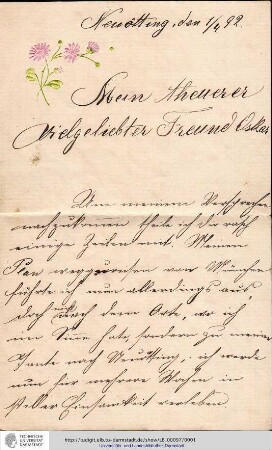 Brief vom 01.04.1892