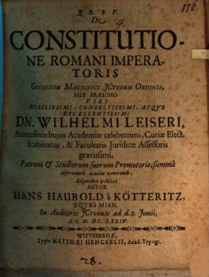 De constitutione Romani imperatoris