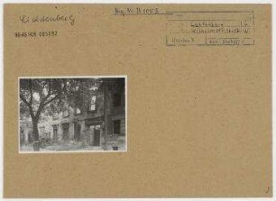 Straßenansicht. Berlin, Lichtenberg, Friedrichsfelde, Wilhelmstraße 16-17 (seit 1976 Alfred-Kowalke-Straße)