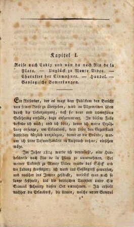John Mawe's ... Reisen in das Innere von Brasilien : vorzüglich nach den dortigen Gold- und Diamantdistrikten, auf Befehl des Prinzen Regenten von Portugal unternommen ; nebst einer Reise nach dem la Plata-Fluß, und einer historischen Auseinandersetzung der letzten Revolution in Buenos Aires, 1