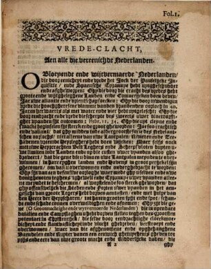 Vreden-dacht, aen alle die vereenichde Nederlanden : Waer in den Vrede haer bedaecht datse onder den schijn van Vrede ... uyt die ... regeringhe verdreven ... wort