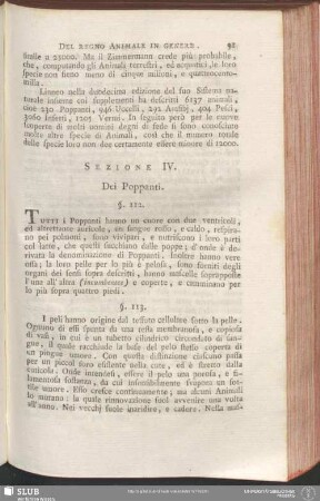 Sezione IV. Dei Poppanti