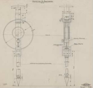 Maßskizze für Penetrometer (M 1 : 1)